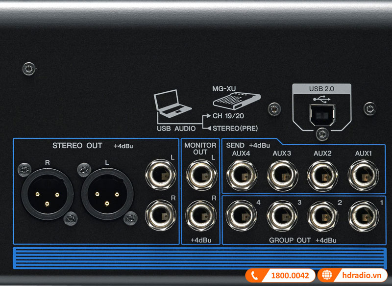 Bàn Mixer Yamaha MG20XU