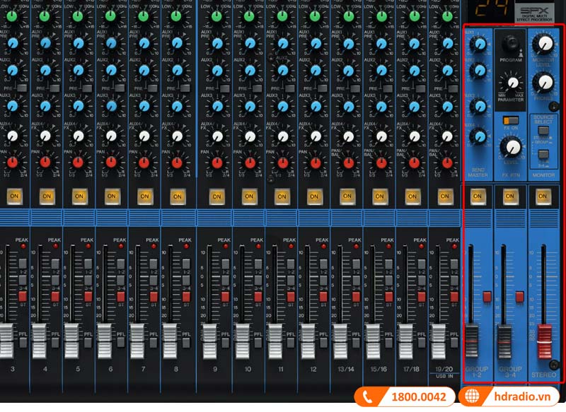 Bàn Mixer Yamaha MG20XU