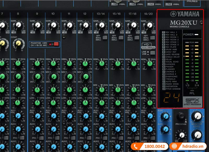 Bàn Mixer Yamaha MG20XU