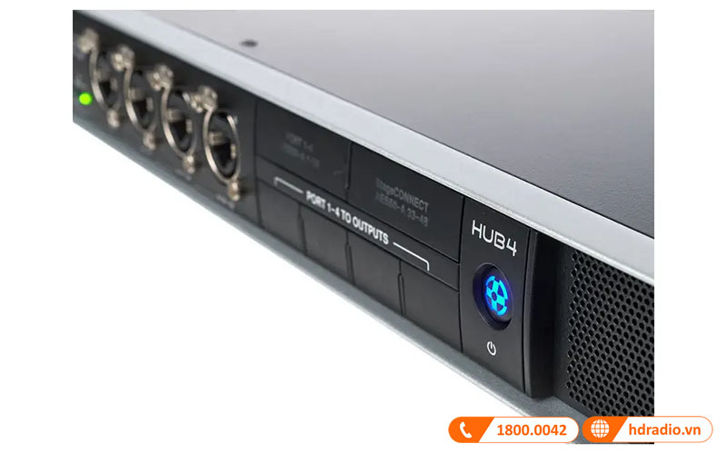 mặt trước của Mixer Midas HUB4