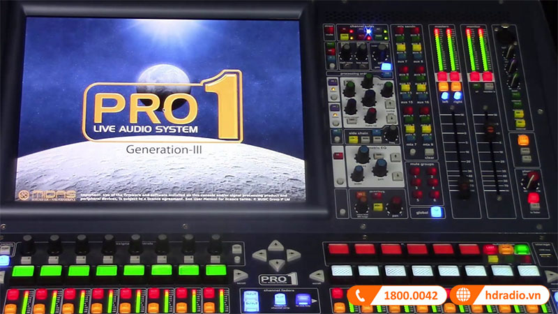 PRO1-IP có màn hình TFT 38.1cm