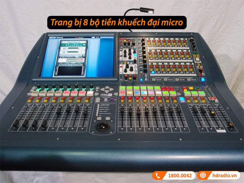 Trang bị bộ tiền khuếch đại micrô MIDAS