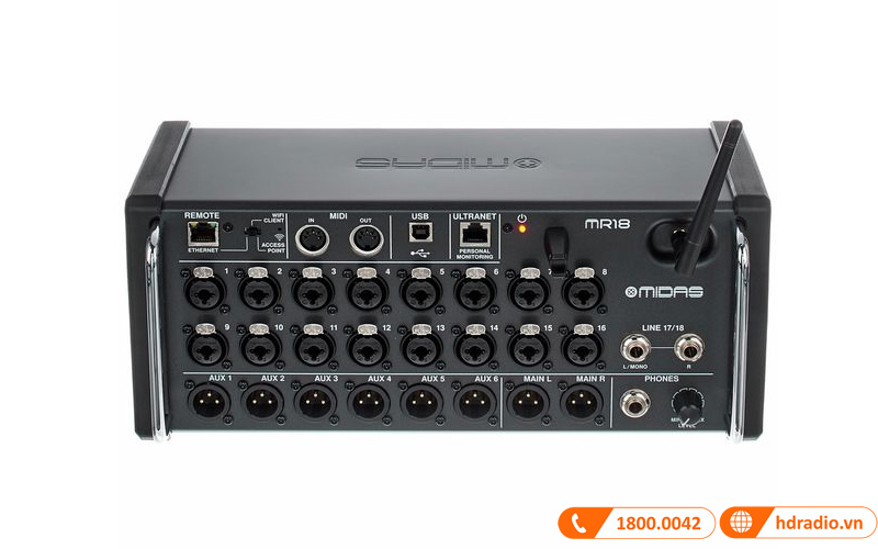 Mixer Midas MR 18 Flyht Case Bundle
