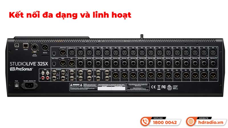 Kết nối Bàn Mixer PreSonus StudioLive Series III 32SX