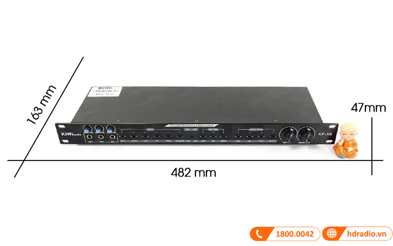 Vang cơ Kiwi KF-X6 thiết kế nhỏ gọn 