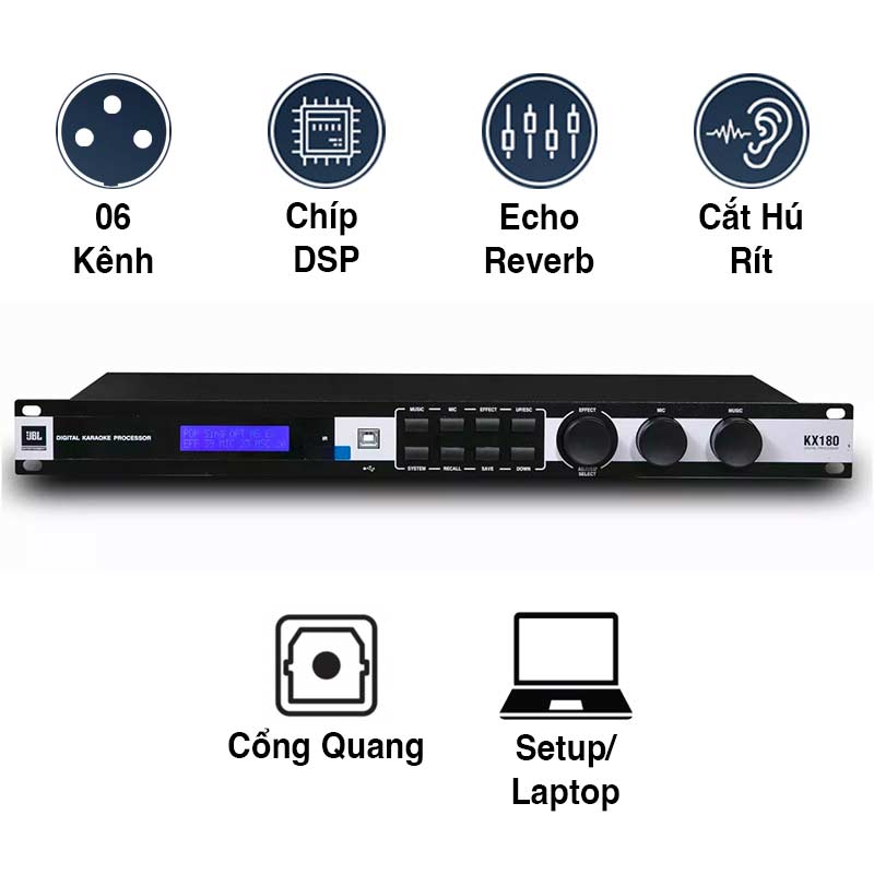 Vang số JBL KX180 ( Ba sao + PGI )