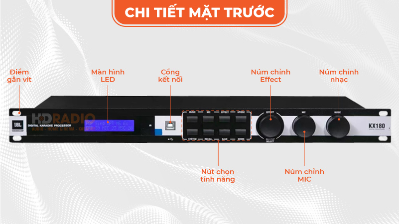 vang số jbl kx180a