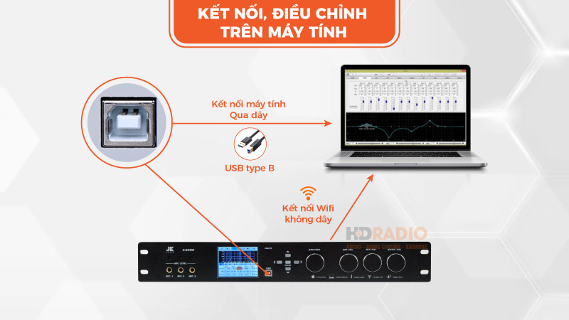 Vang số JKaudio X9000 chỉnh trên máy tính Vang số JKaudio X9000 chỉnh trên máy tính