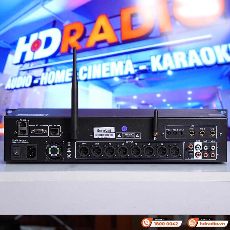 Vang số JKaudio X9900 Pro, Bluetooth, 8CH, Chống Hú, Cảm ứng, DSP-7