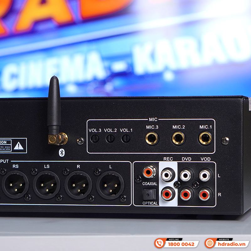 Vang số JKaudio X9900 Pro, Bluetooth, 8CH, Chống Hú, Cảm ứng, DSP-8