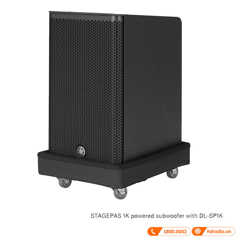 chân đẩy DL-SP1K Dolly với loa Loa Yamaha STAGEPAS 1K