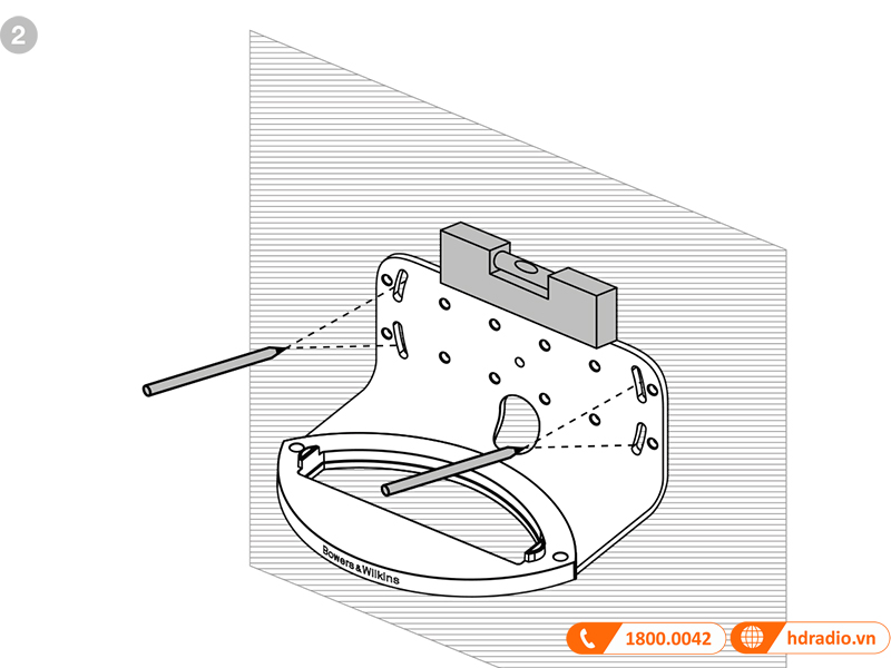 GIÁ TREO TƯỜNG B&W FORMATION WEDGE WALL BRACKET
