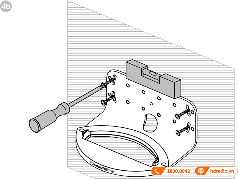 GIÁ TREO TƯỜNG B&W FORMATION WEDGE WALL BRACKET