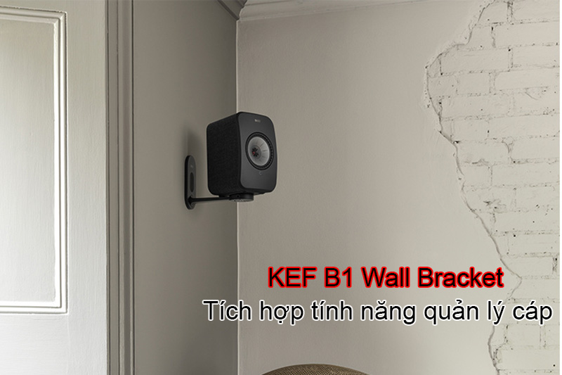 gia gan tuong kef b1 wall bracket tich hop tinh nang quan ly cap