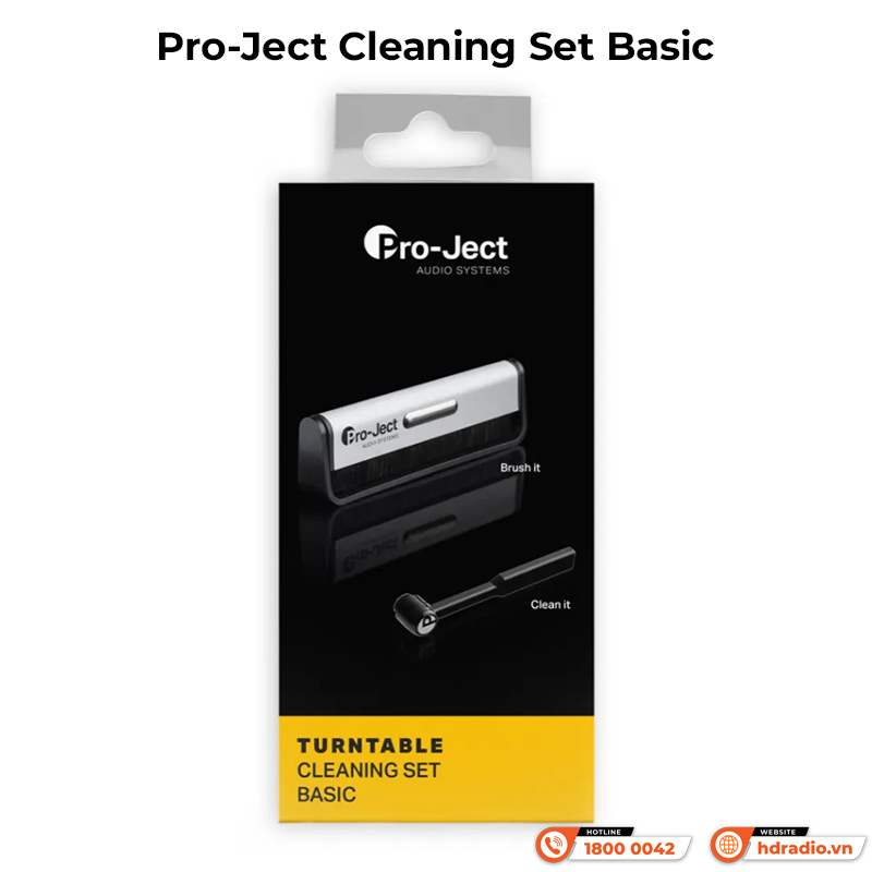 Bộ dụng cụ vệ sinh máy hát đĩa Pro-Ject Cleaning Set Basic