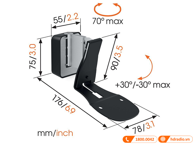 Giá treo tường B&W Formation Flex Wall Bracket