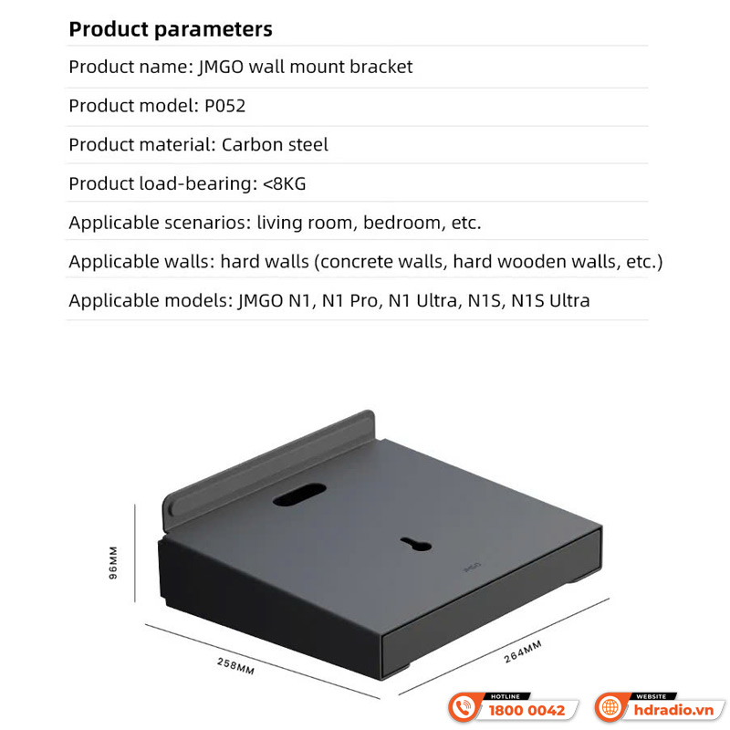 Kệ gắn tường Jmgo