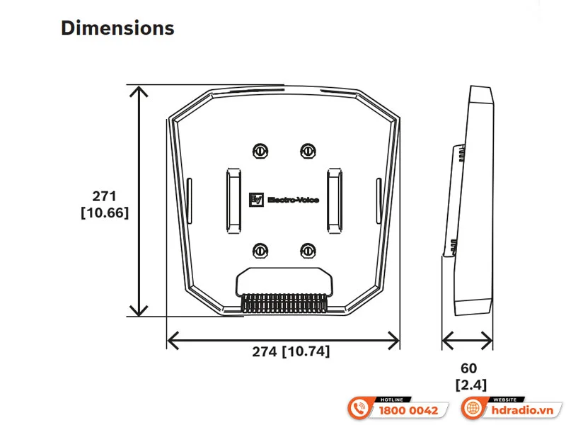 Khay Loa di động EV (Electro Voice) EVERSE 8