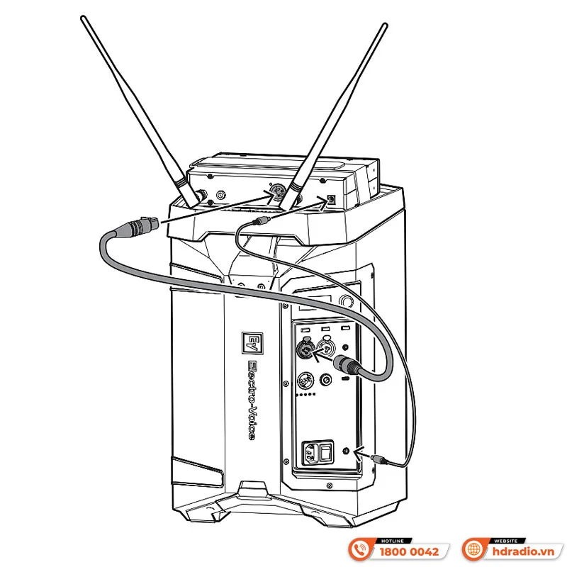 Khay Loa di động EV (Electro Voice) EVERSE 8