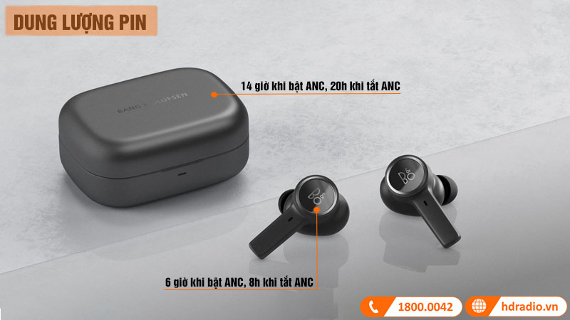 Dung lượng pin Tai nghe B&O Beoplay EX