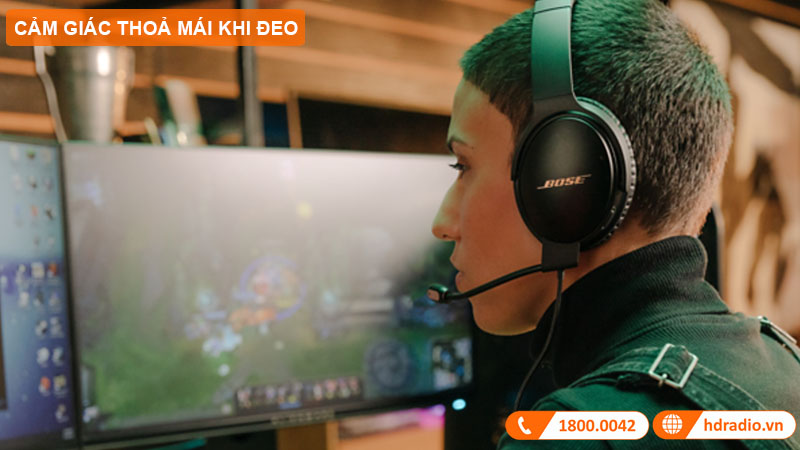 Cảm giác đeo - Tai nghe Bose Quietcomfort 35 II Gaming