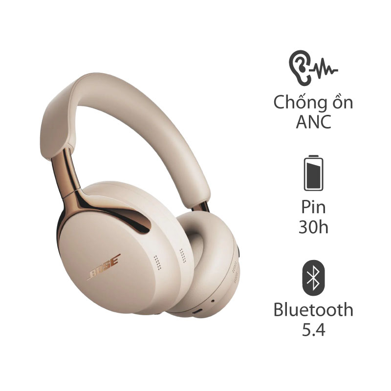Tai Nghe Chụp Tai Bose QuietComfort Ultra Headphones 2, Chống Ồn, Bluetooth 5.4, Pin 30H