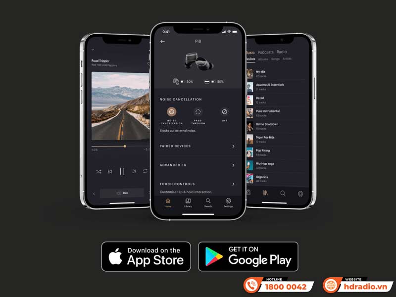 App Tai nghe B&W Pi8