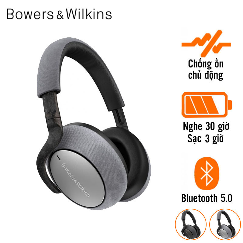 Tai Nghe B&W PX7 (Chụp Tai, Chống Ồn, Pin 30 Giờ, Bluetooth 5.0)