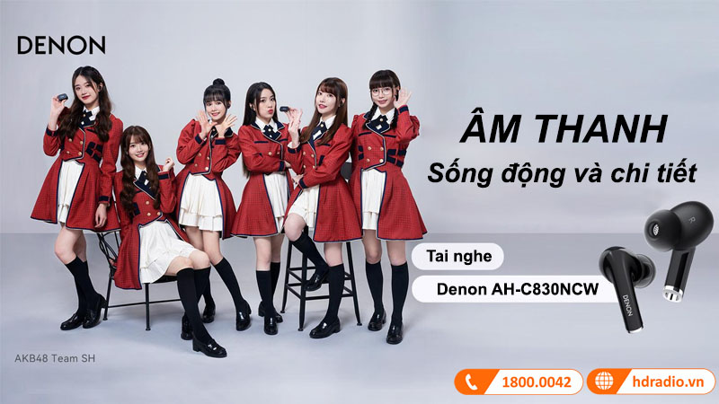 Tai Nghe True Wireless Denon AH-C830NCW