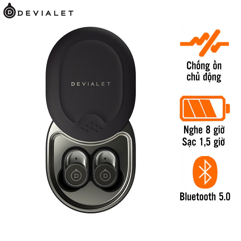 Tai Nghe Devialet Gemini (Không Dây, Chống Ồn, Pin 8 Giờ, IPX4)