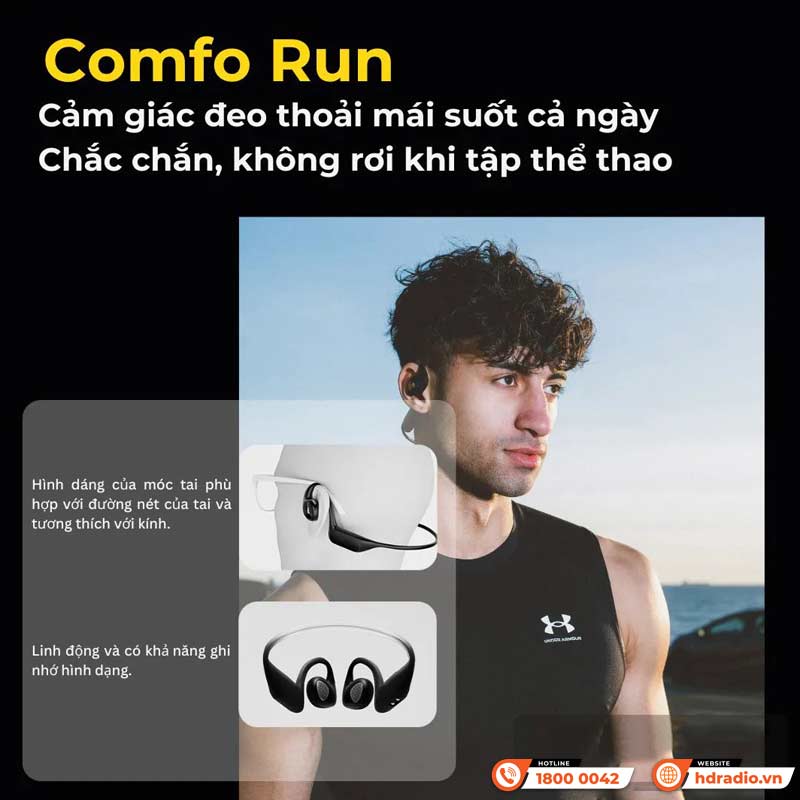 Thiết kế Tai nghe Edifier Comfo Run