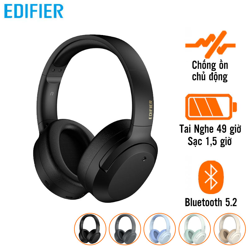 Tai nghe Edifier W820NB Plus (không dây, chống ồn, pin 49 giờ, Bluetooth V5.2)