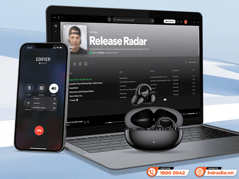 Kết nối Tai Nghe Edifier LolliClip