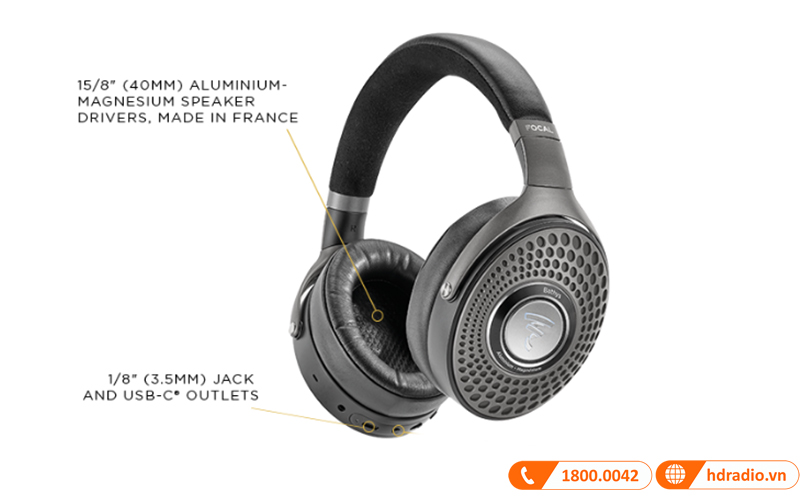 Tai nghe Focal Bathys kết nối có dây 