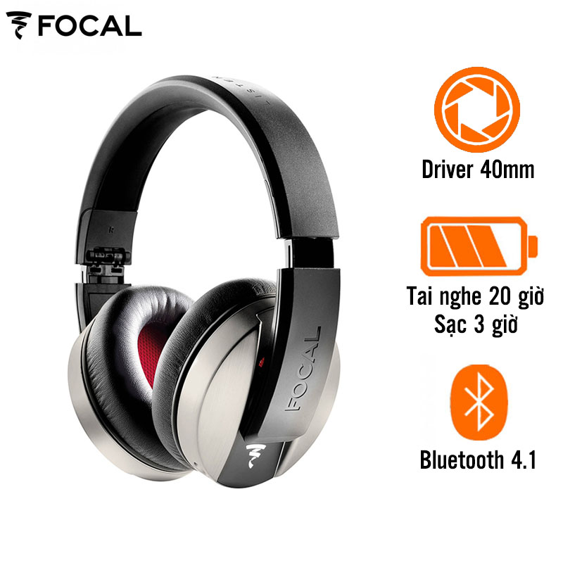Tai Nghe Focal Listen Wireless (Chụp Tai, Pin 20 Giờ, Bluetooth 4.1)