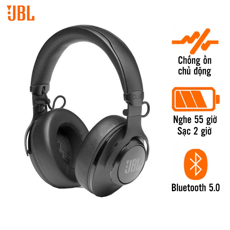 Tai Nghe JBL Club 950NC (Chụp Tai, Chống Ồn, Pin 55 Giờ, Bluetooth 5.0)