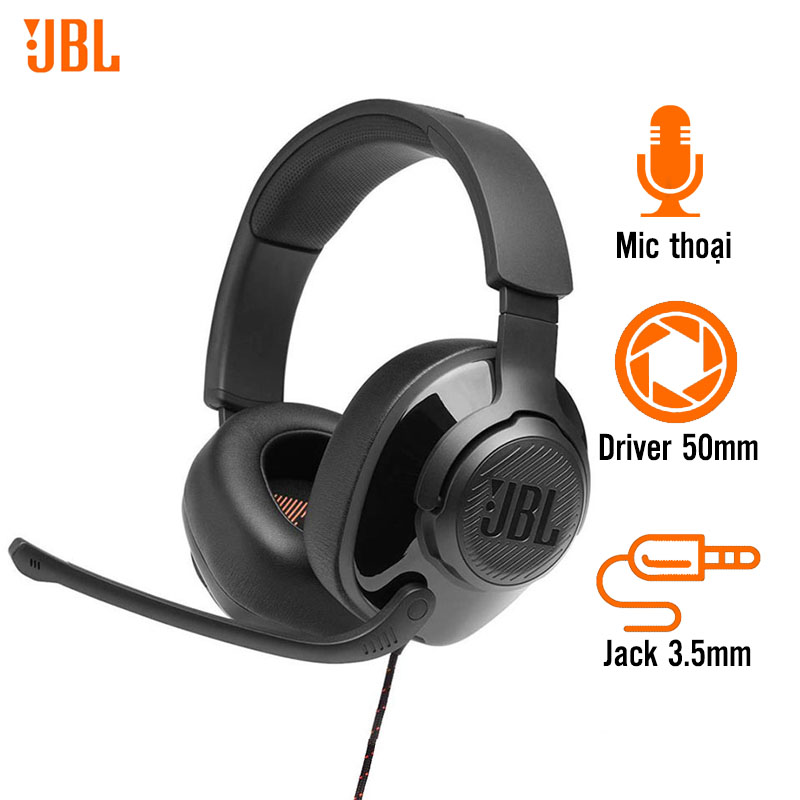 Tai Nghe JBL Quantum 200 (Gamning, Jack 3.5mm)
