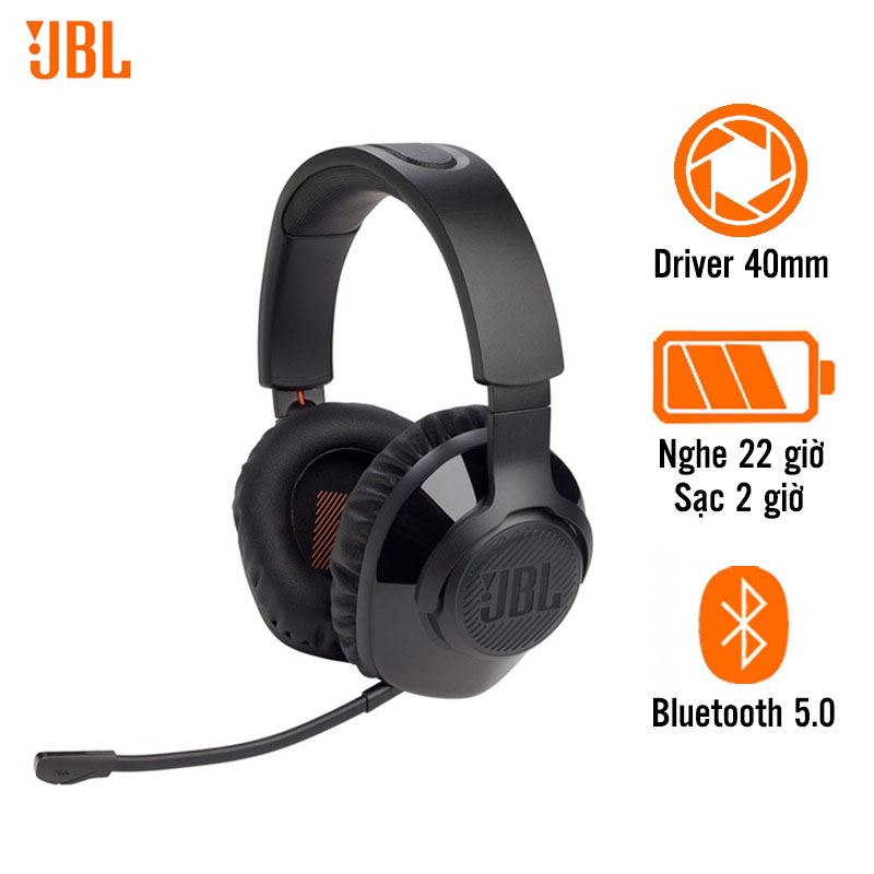 Tai Nghe JBL Quantum 350 (Gaming, Pin 22 Giờ, Bluetooth 5.0)