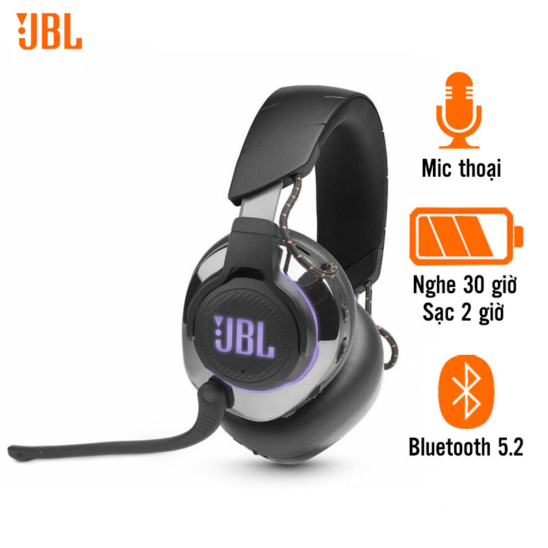 Tai Nghe JBL Quantum 810 (Gaming, Chống Ồn, Pin 30 Giờ, Bluetooth 5.2)