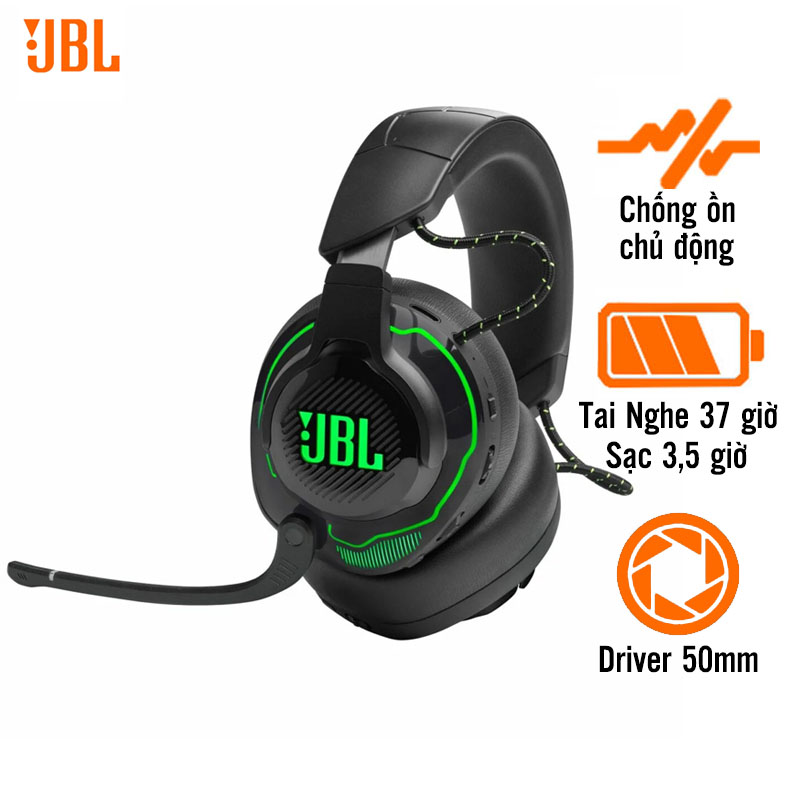 Tai Nghe JBL Quantum 910X (Gaming, Pin 37 Giờ, Bluetooth 5.2)