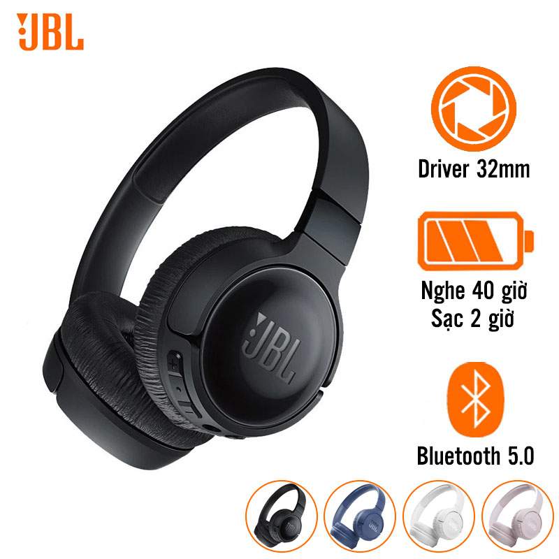 Tai Nghe JBL Tune 510BT (Chụp Tai, Pin 40 Giờ, Bluetooth 5.0)