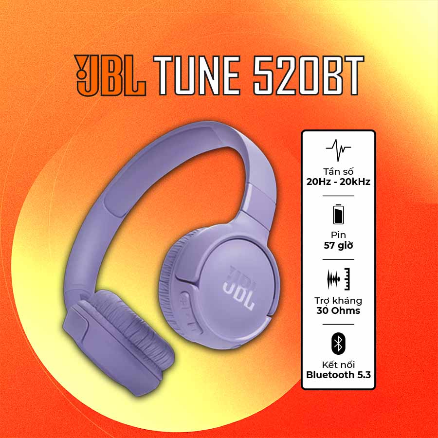 Tai Nghe JBL Tune 520BT
