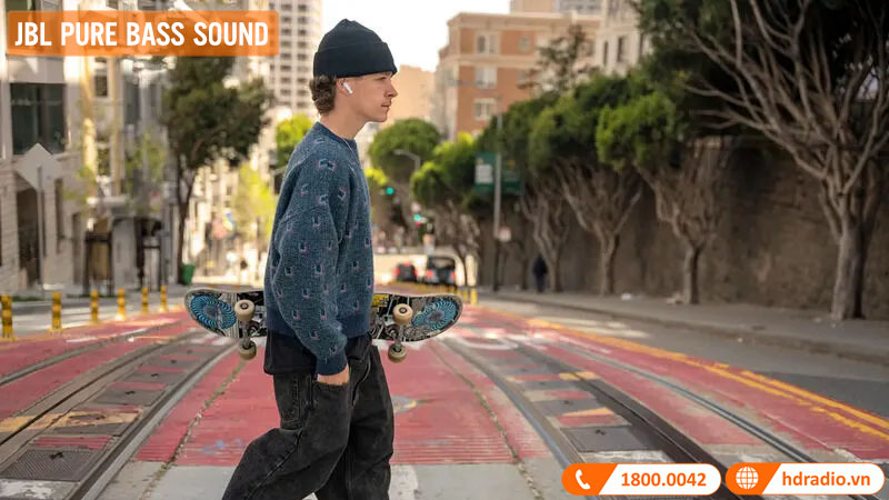 Tai Nghe JBL Tune Flex Trang Bị Công Nghệ JBL Pure Bass Sound