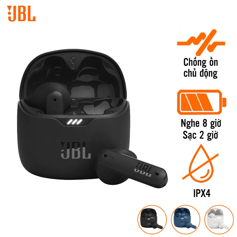 Tai Nghe JBL Tune Flex (Không Dây, Chống Ồn, Pin 7 Giờ, IPX4)