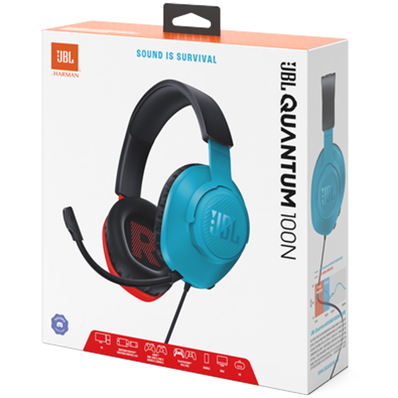 Tai nghe JBL Quantum 100N (Chụp Tai, Có Dây, Jack 3.5mm)-9