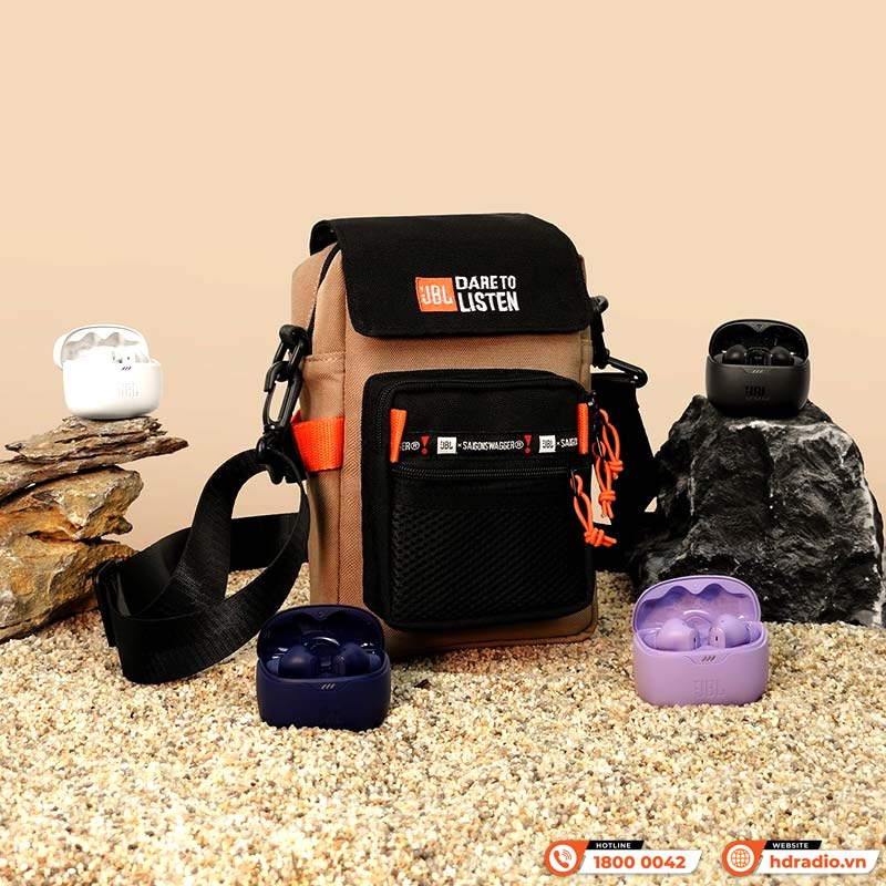 HDRADIO Tặng 1 túi đeo chéo JBL x Saigon Swagger cool khi đặt mua tai nghe JBL Tune Beam