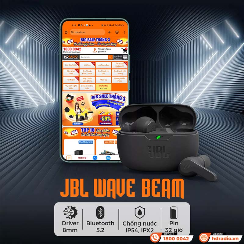 Tai nghe JBL Wave Beam