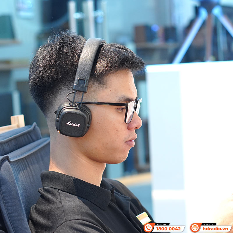 Tai Nghe Chụp tai Marshall Major V (5) Bluetooth 5.3, Pin 100 Giờ, Driver 40mm-10