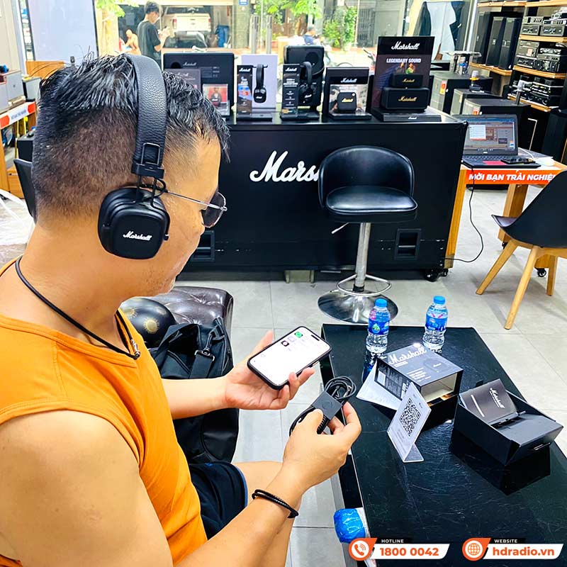 Tai Nghe Chụp tai Marshall Major V (5) Bluetooth 5.3, Pin 100 Giờ, Driver 40mm-15