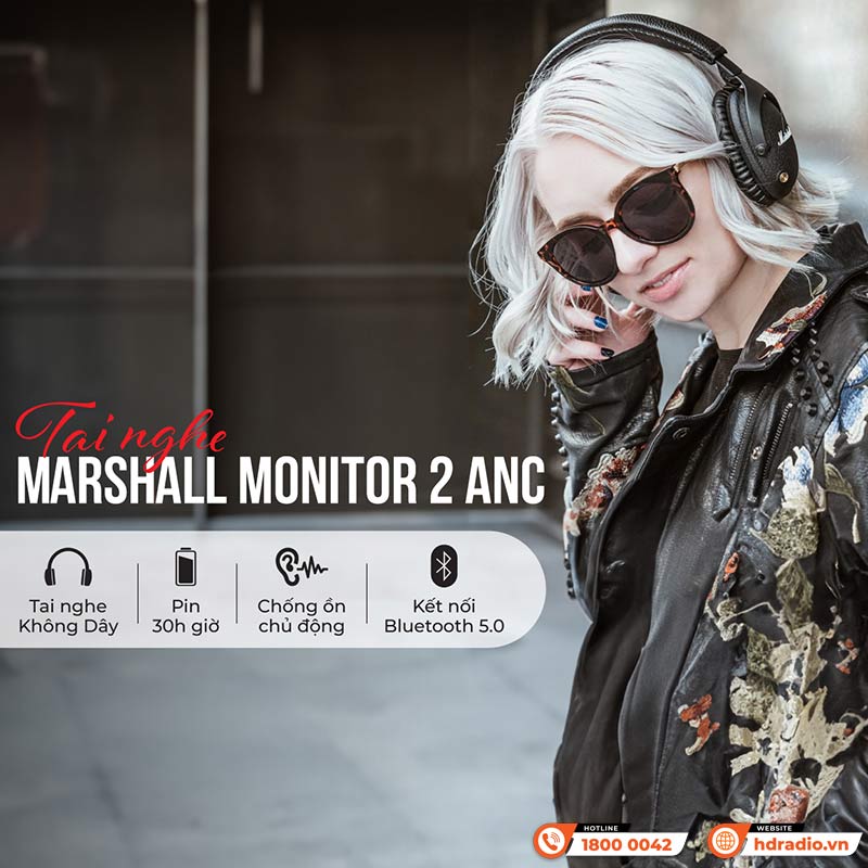 tinh nang Tai nghe Marshall Monitor 2 ANC